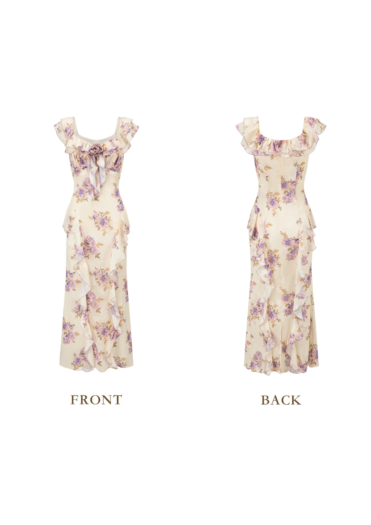 Iris-printed Dress