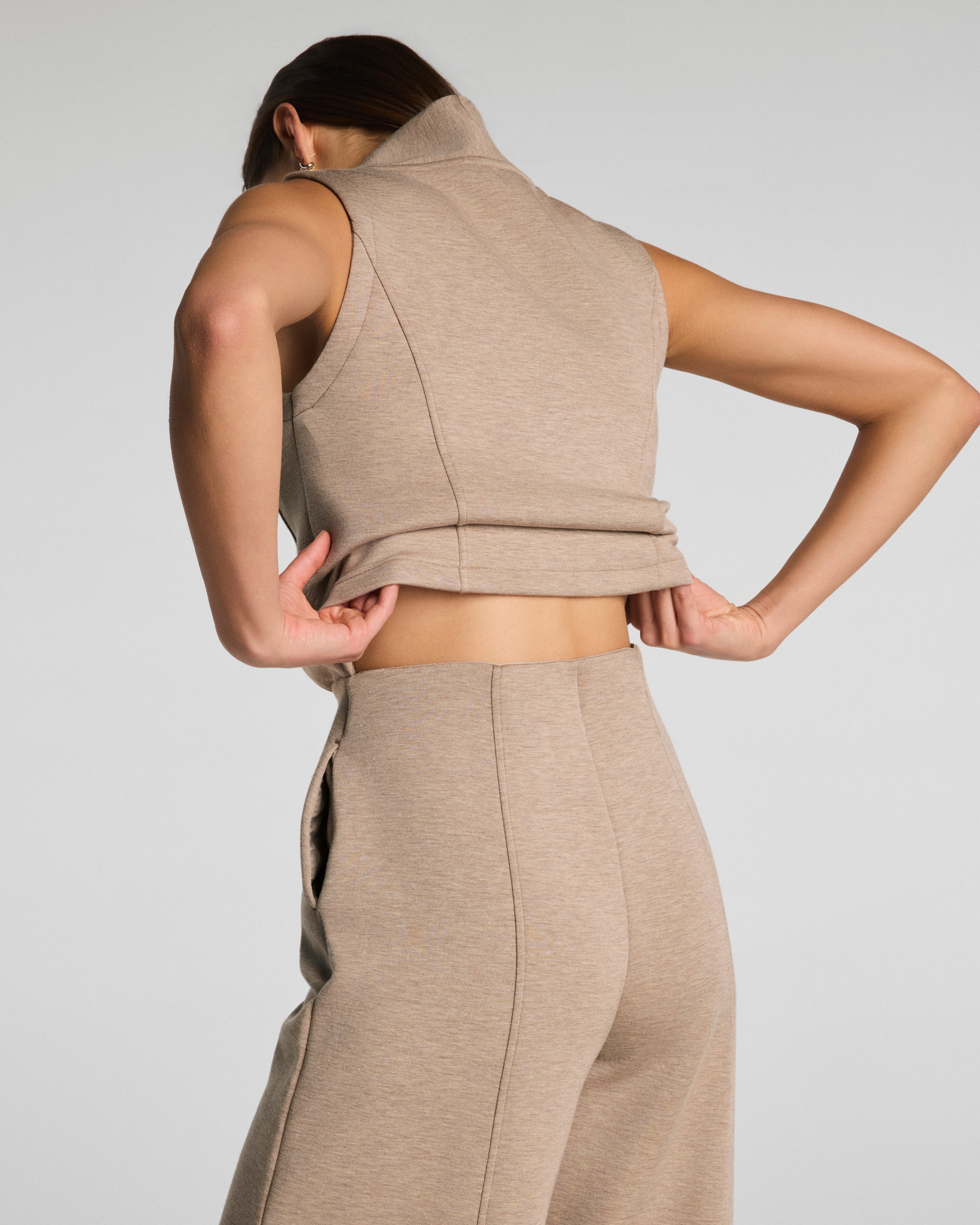 AirEssentials Shawl Collar Half Zip Jumpsuit (Buy 2 Free Shipping & Extra $5~$9.99 off)