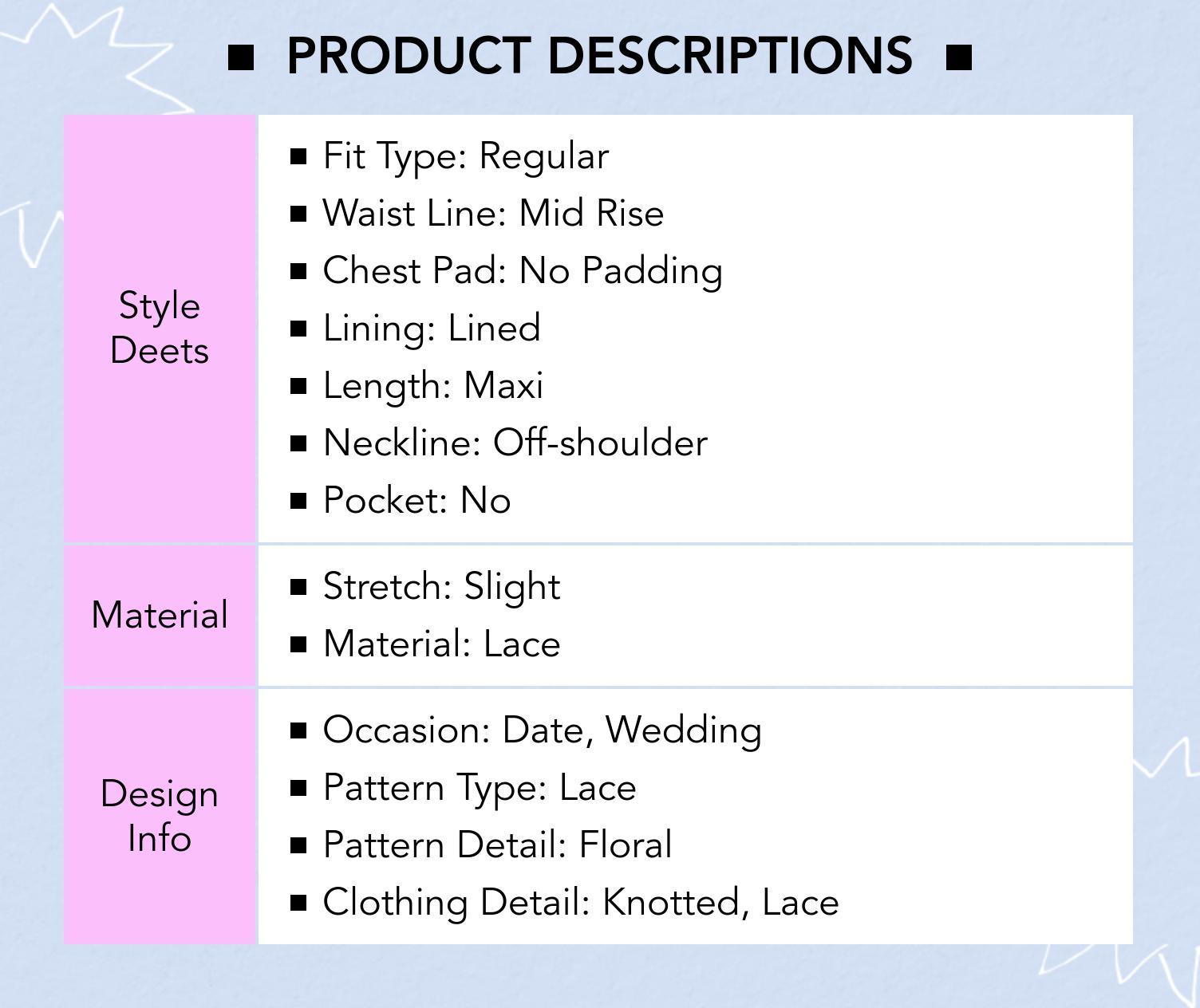 Cider Lace Off-Shoulder Knotted Flared Maxi Dress