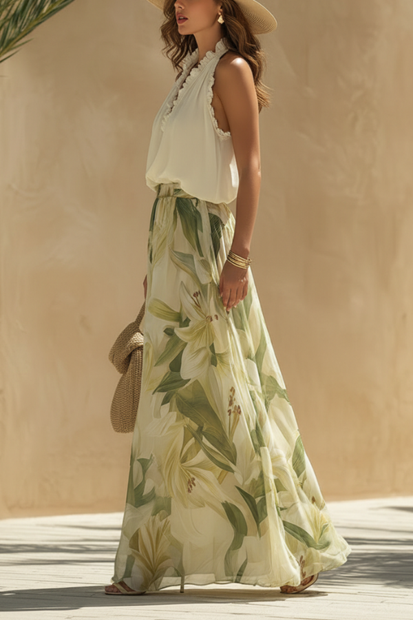 Elegant Floral Print Set