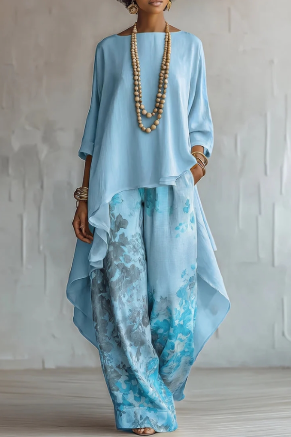 Women's Printed Elegant Chiffon Bottom