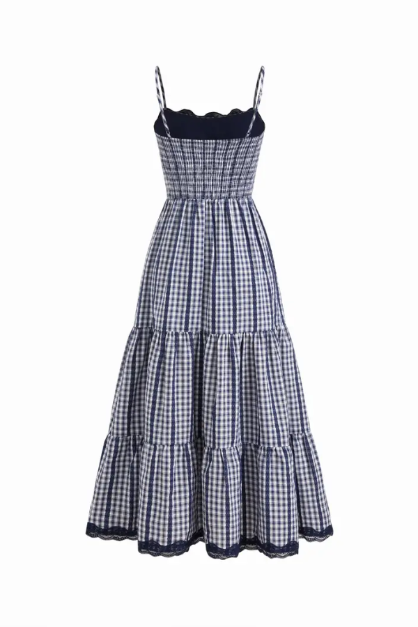 Check Suspender Dress