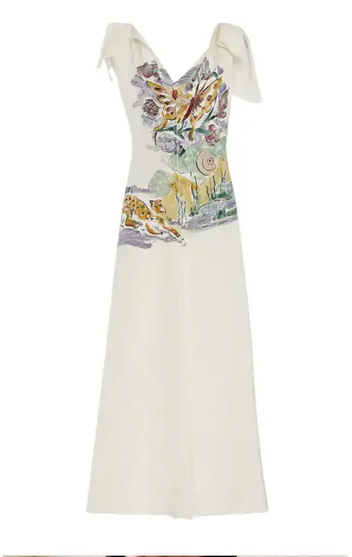 Jophee Printed Crepe Maxi Dress