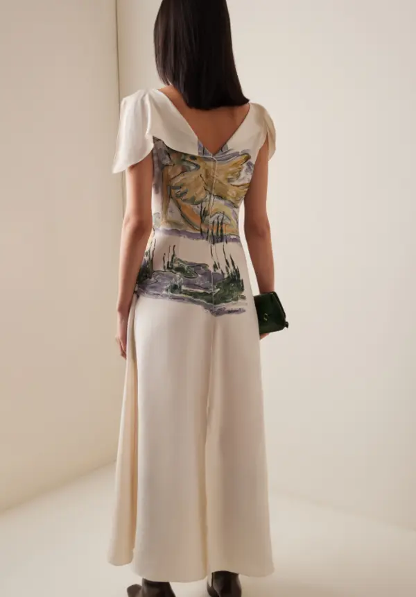 Jophee Printed Crepe Maxi Dress