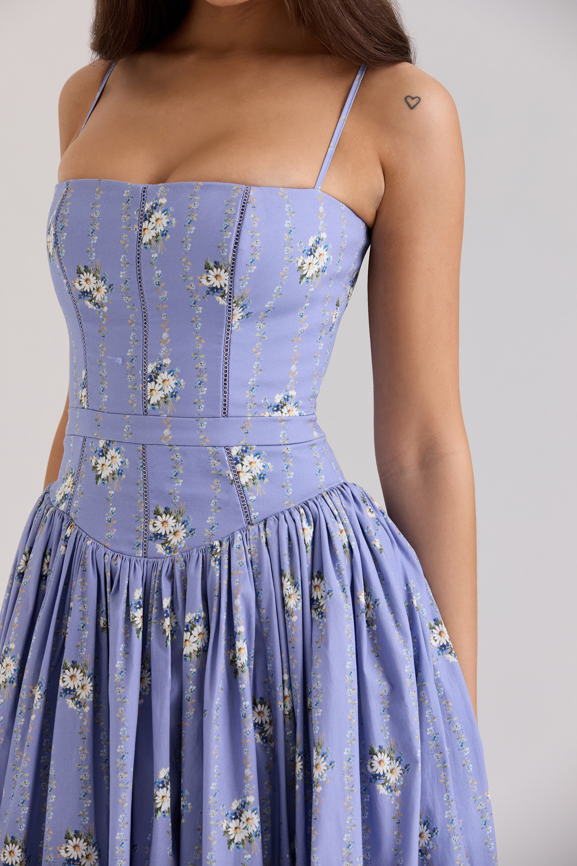 Print Cotton Midi Sundress