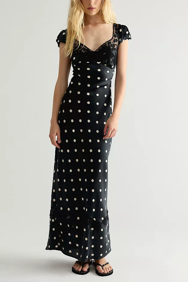 V-Neck A- Line Dress