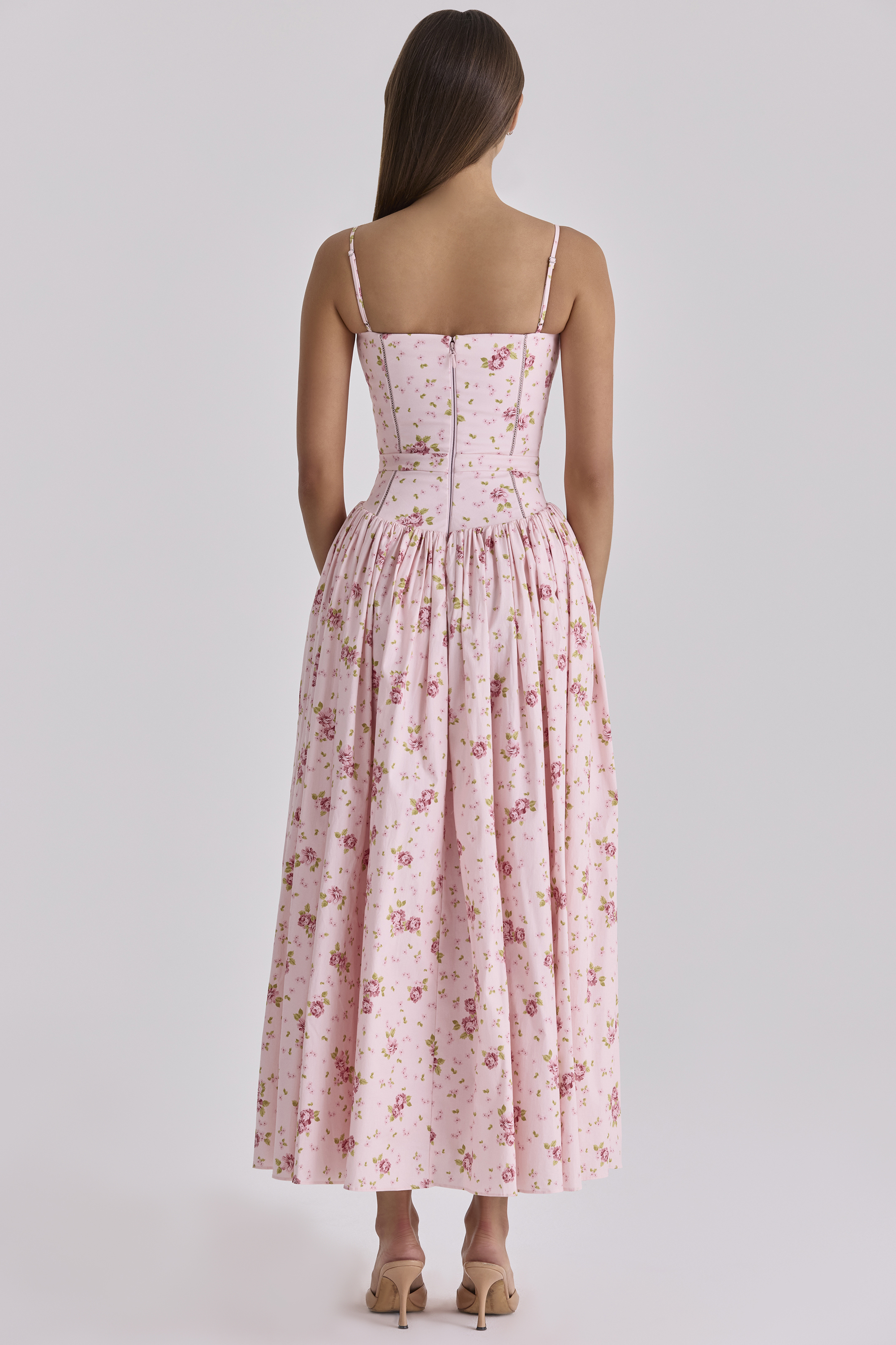 Print Cotton Midi Sundress
