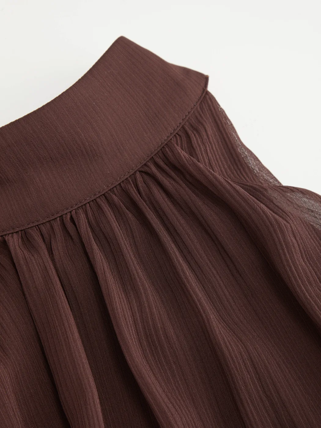 Chiffon Neck Ruffle Top