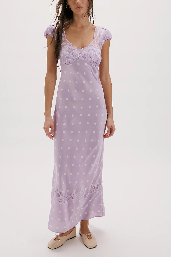 V-Neck A- Line Dress