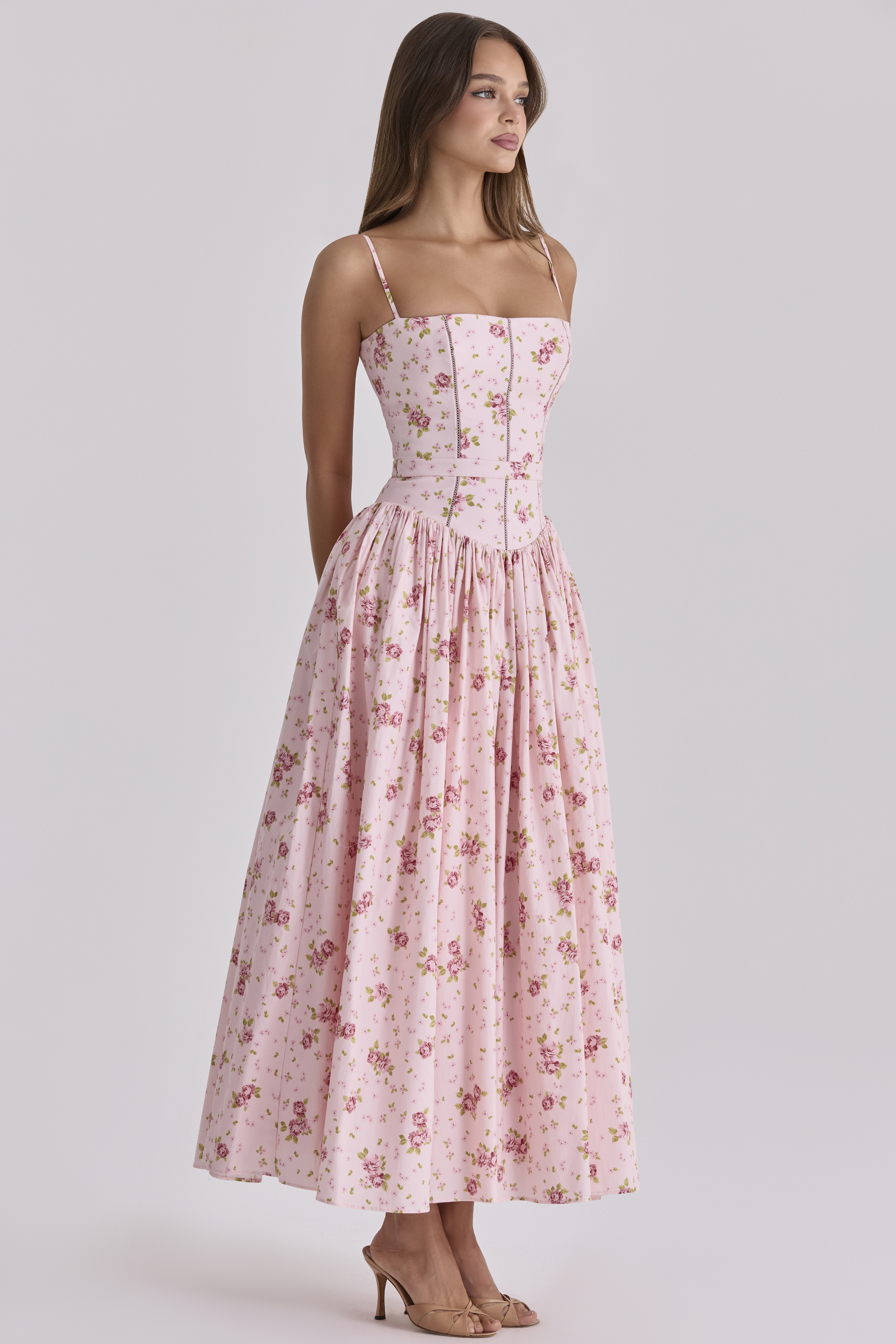 Print Cotton Midi Sundress