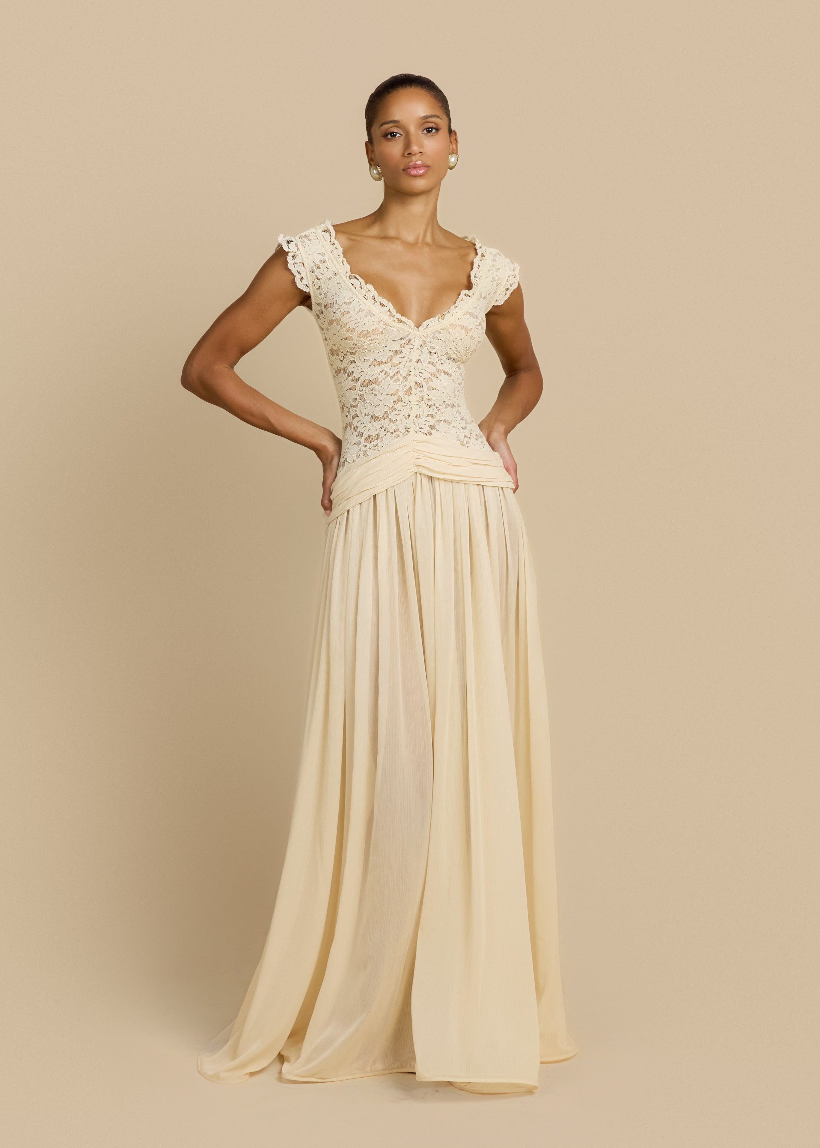 Elysia Lace Maxi Dress