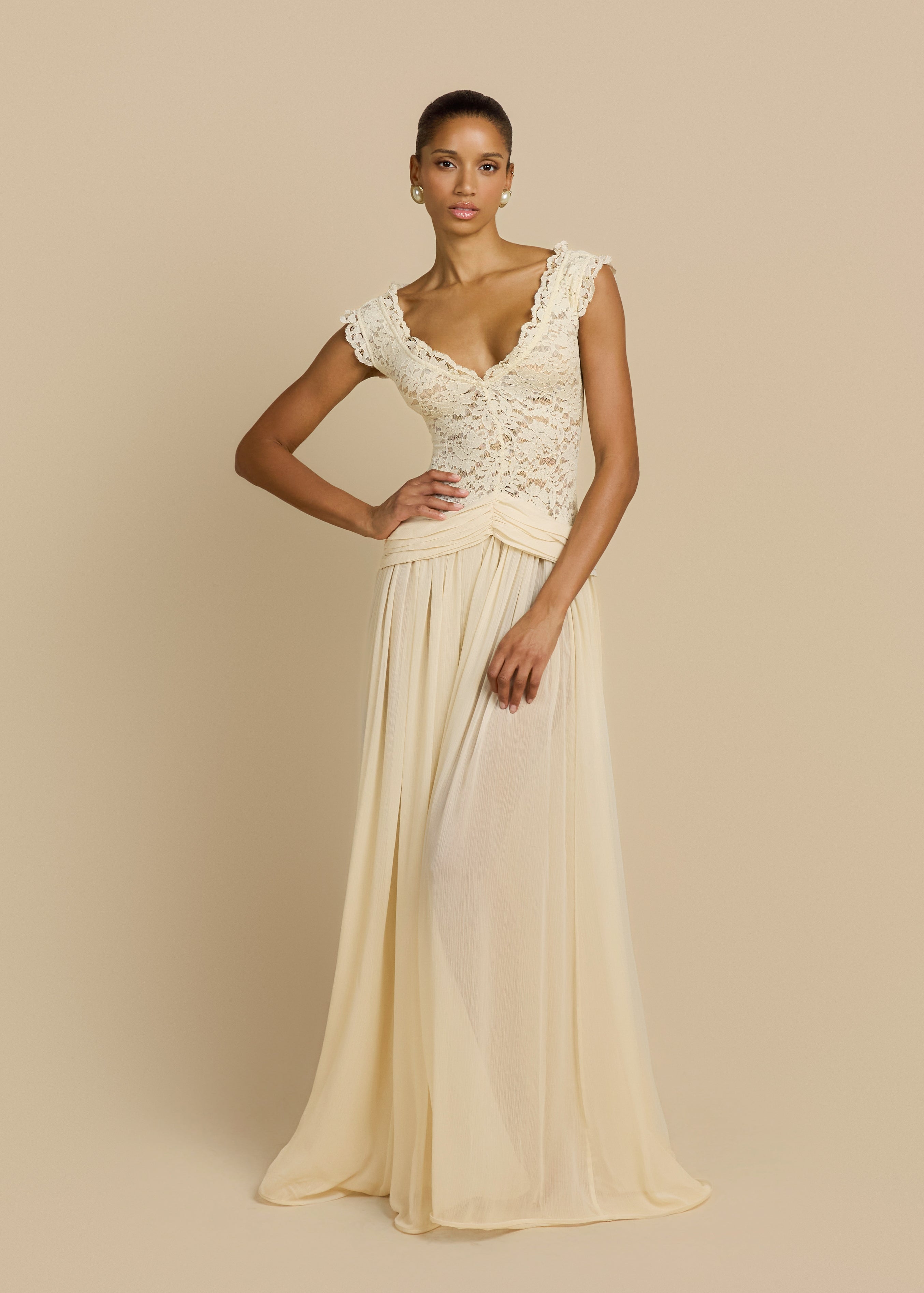Elysia Lace Maxi Dress