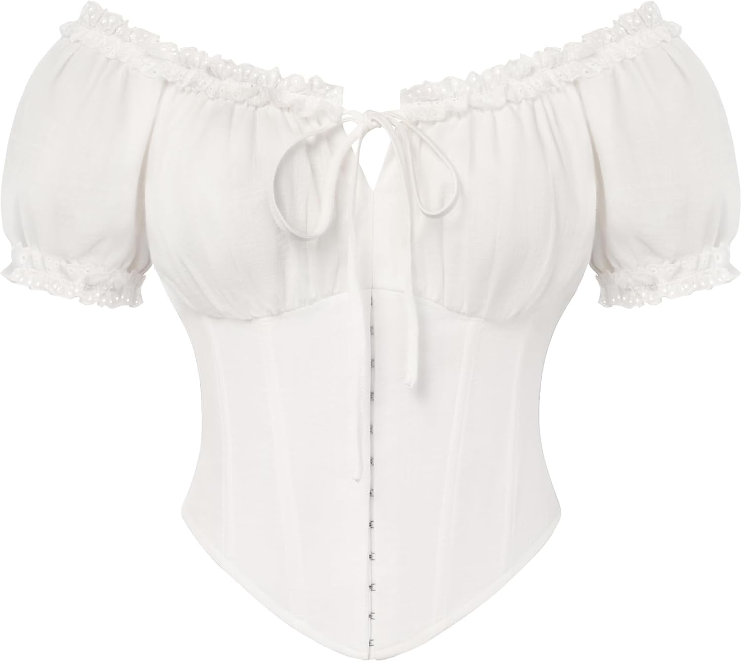 Summer Dressy Lace Square Neck Blouse