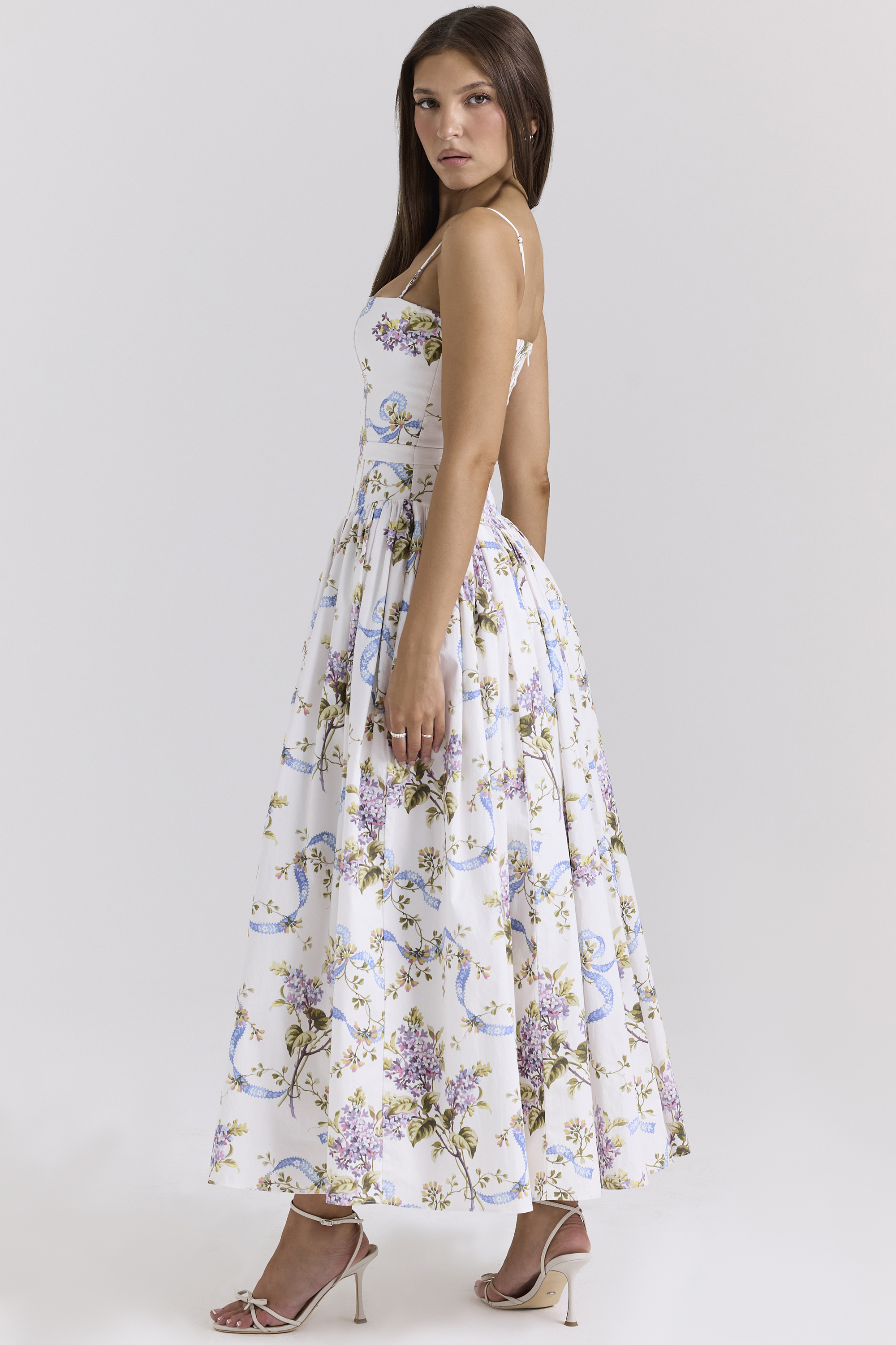 Print Cotton Midi Sundress