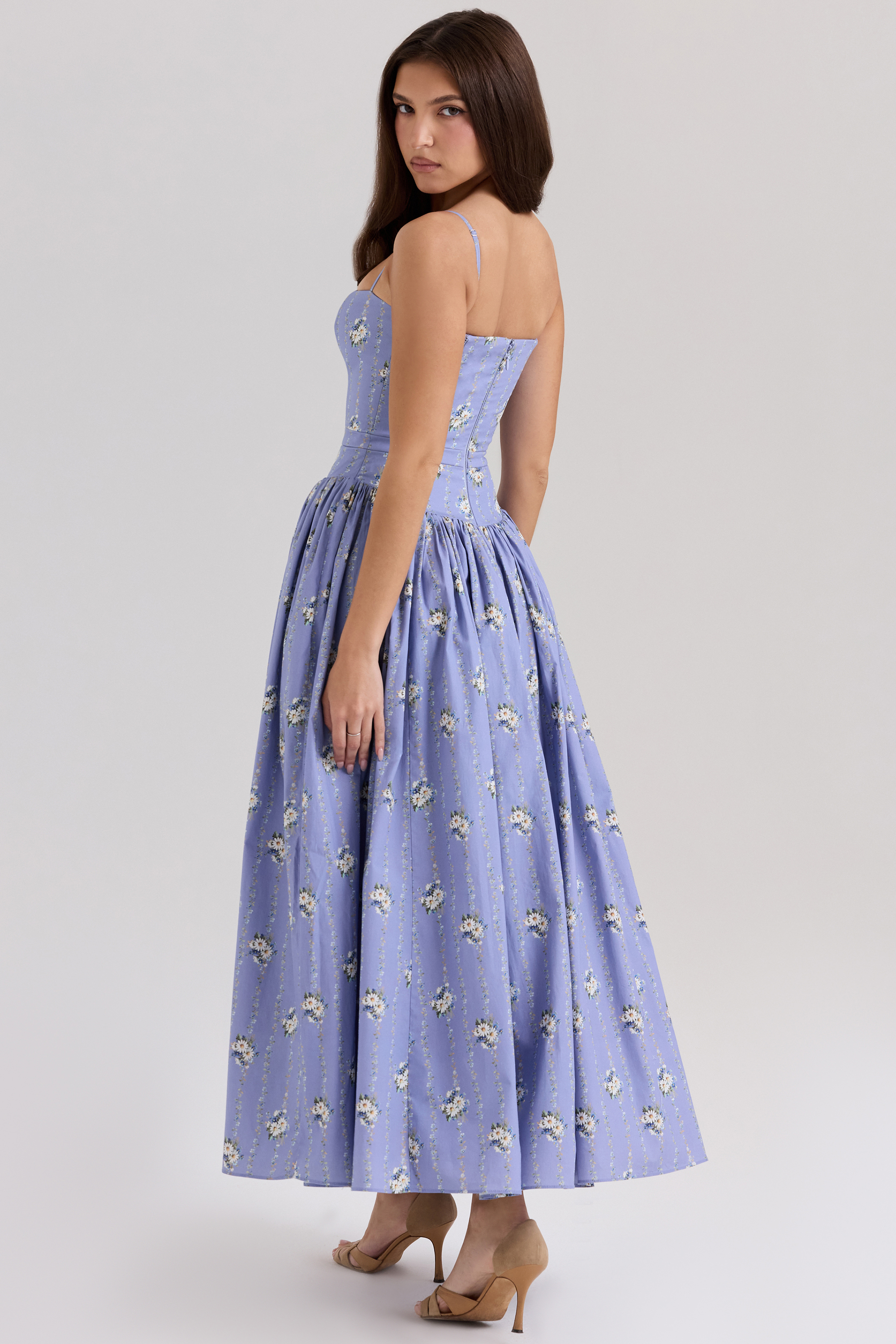 Print Cotton Midi Sundress