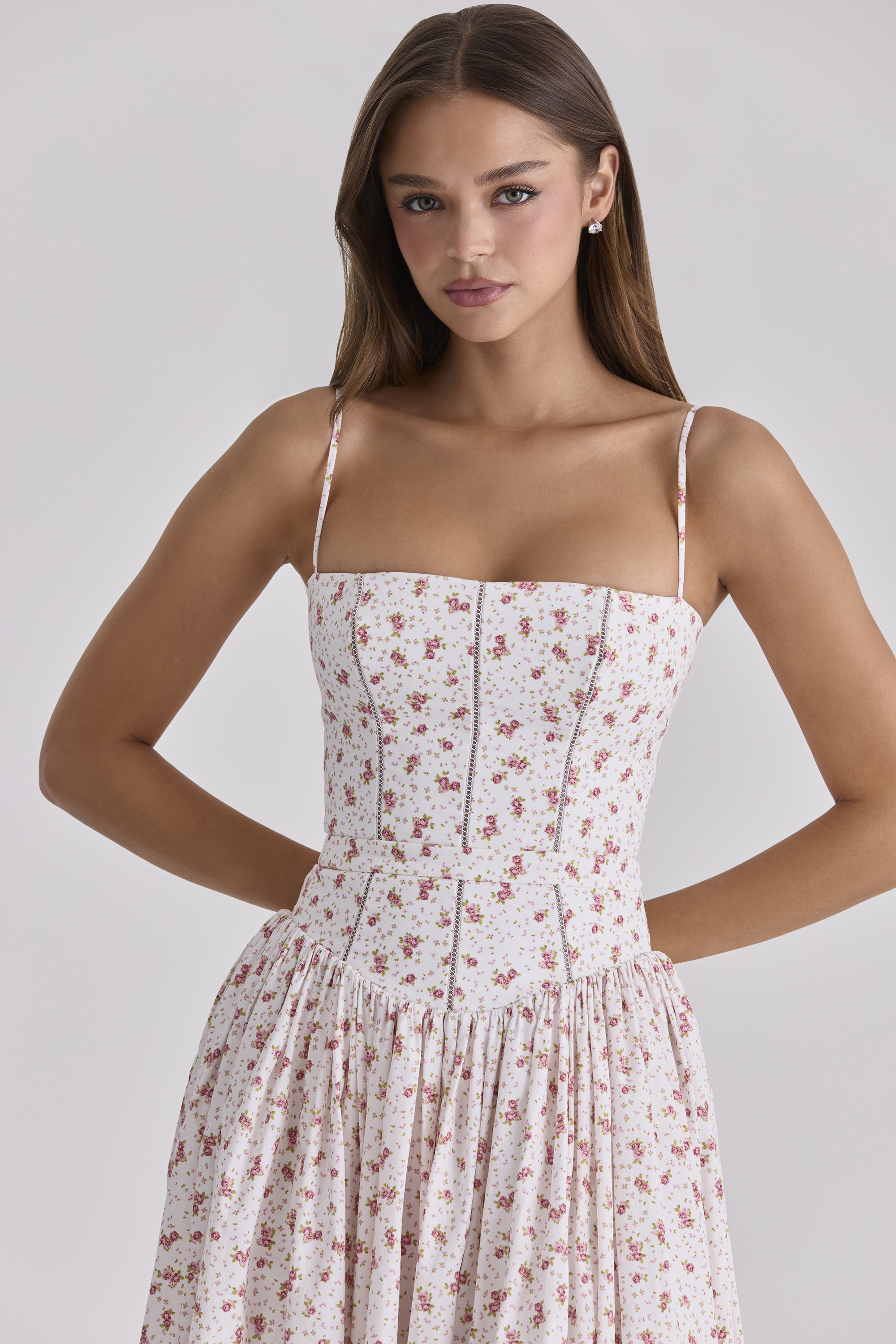Print Cotton Midi Sundress