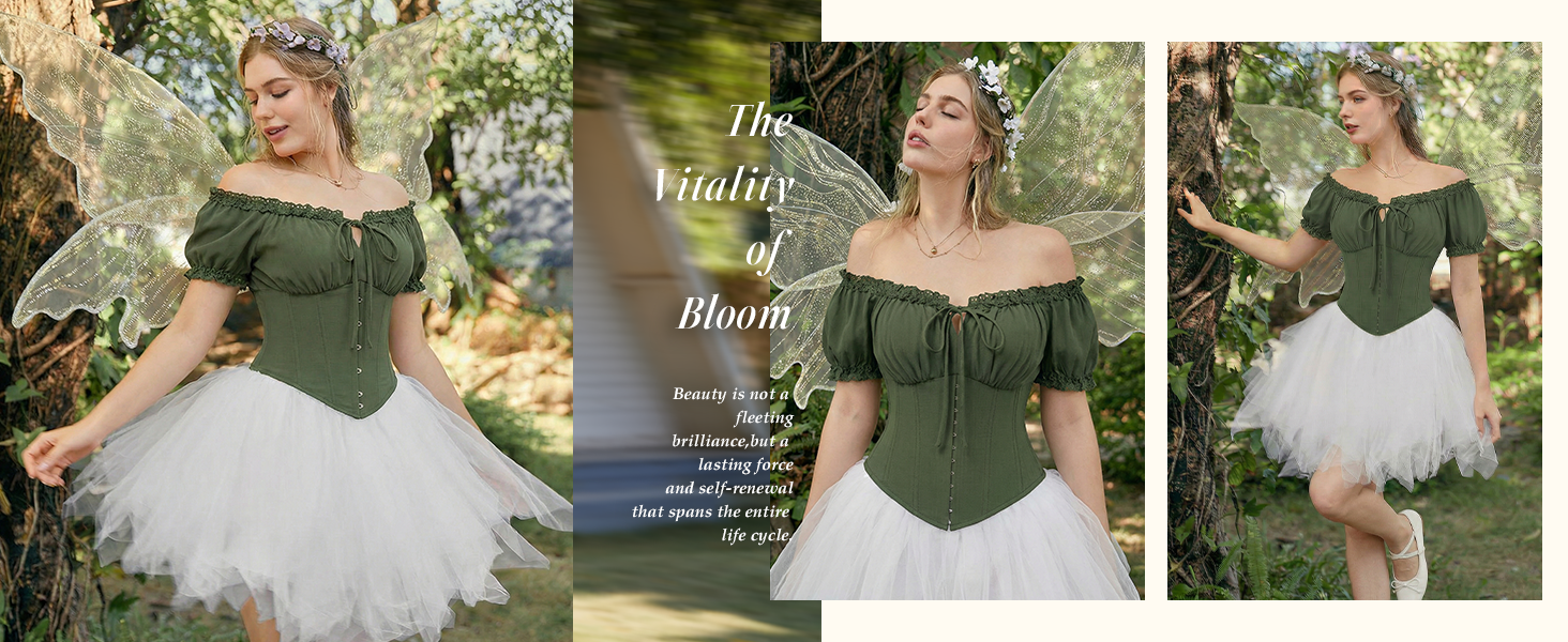 Corset Top for Women Boned