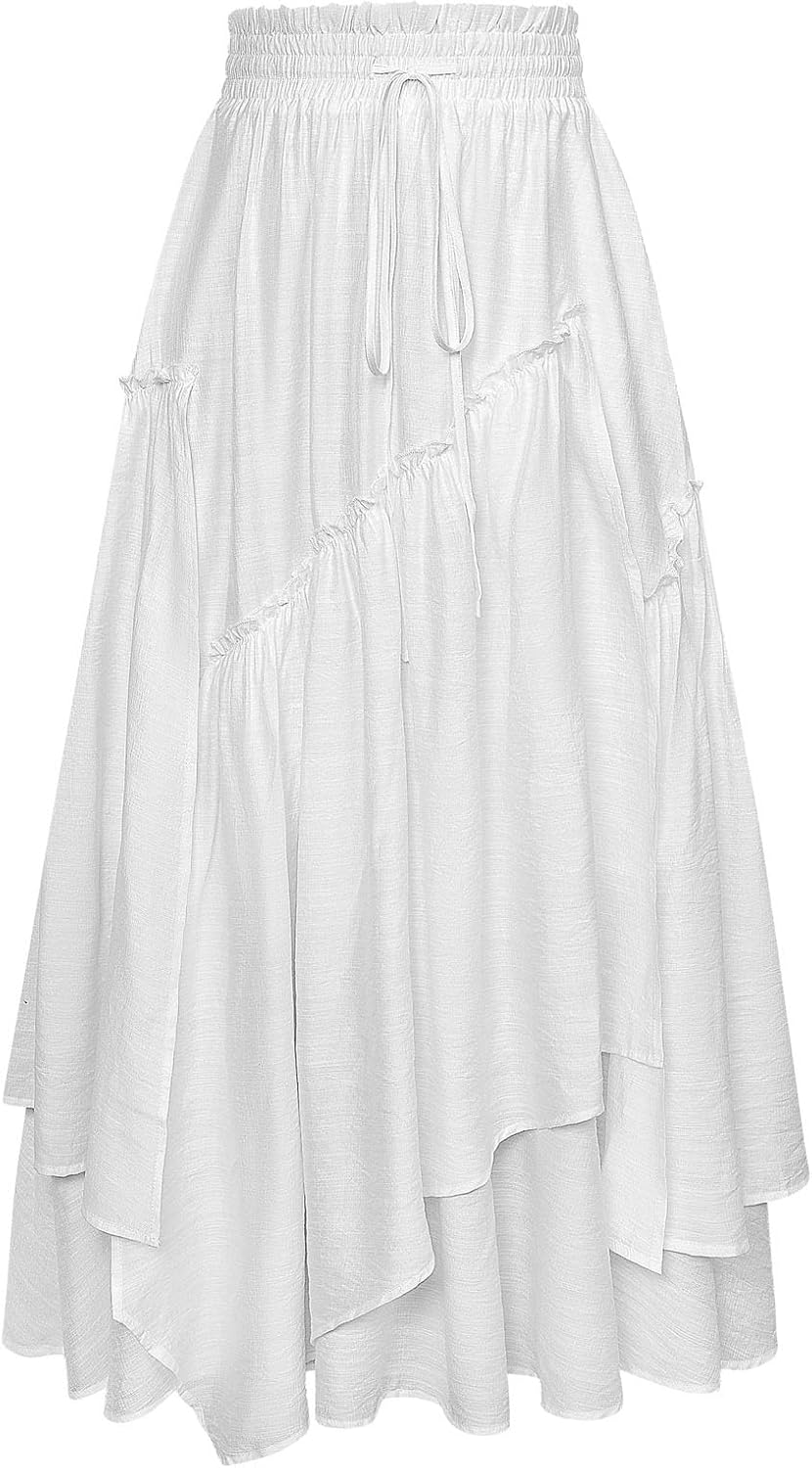 Women Renaissance Costume Pirate Maxi Skirt
