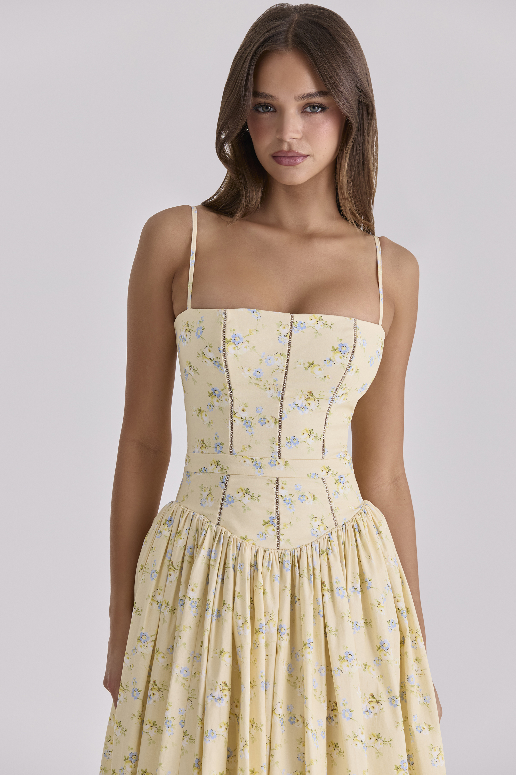 Print Cotton Midi Sundress