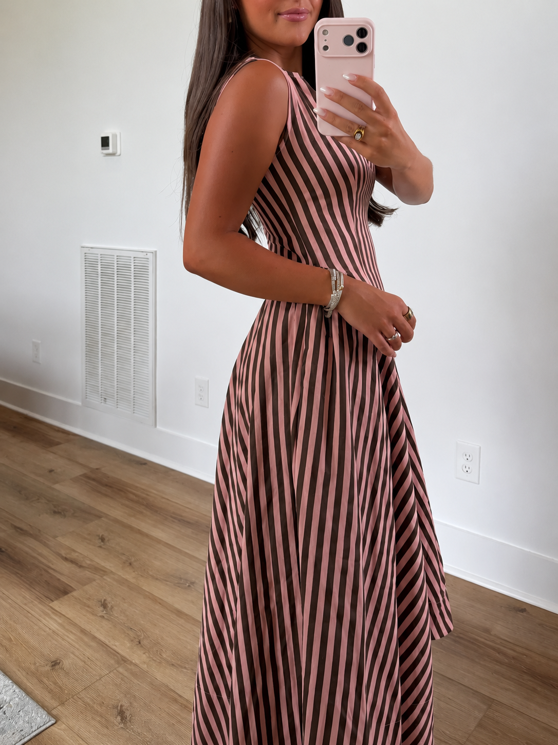Cinnamon Stripe Midi