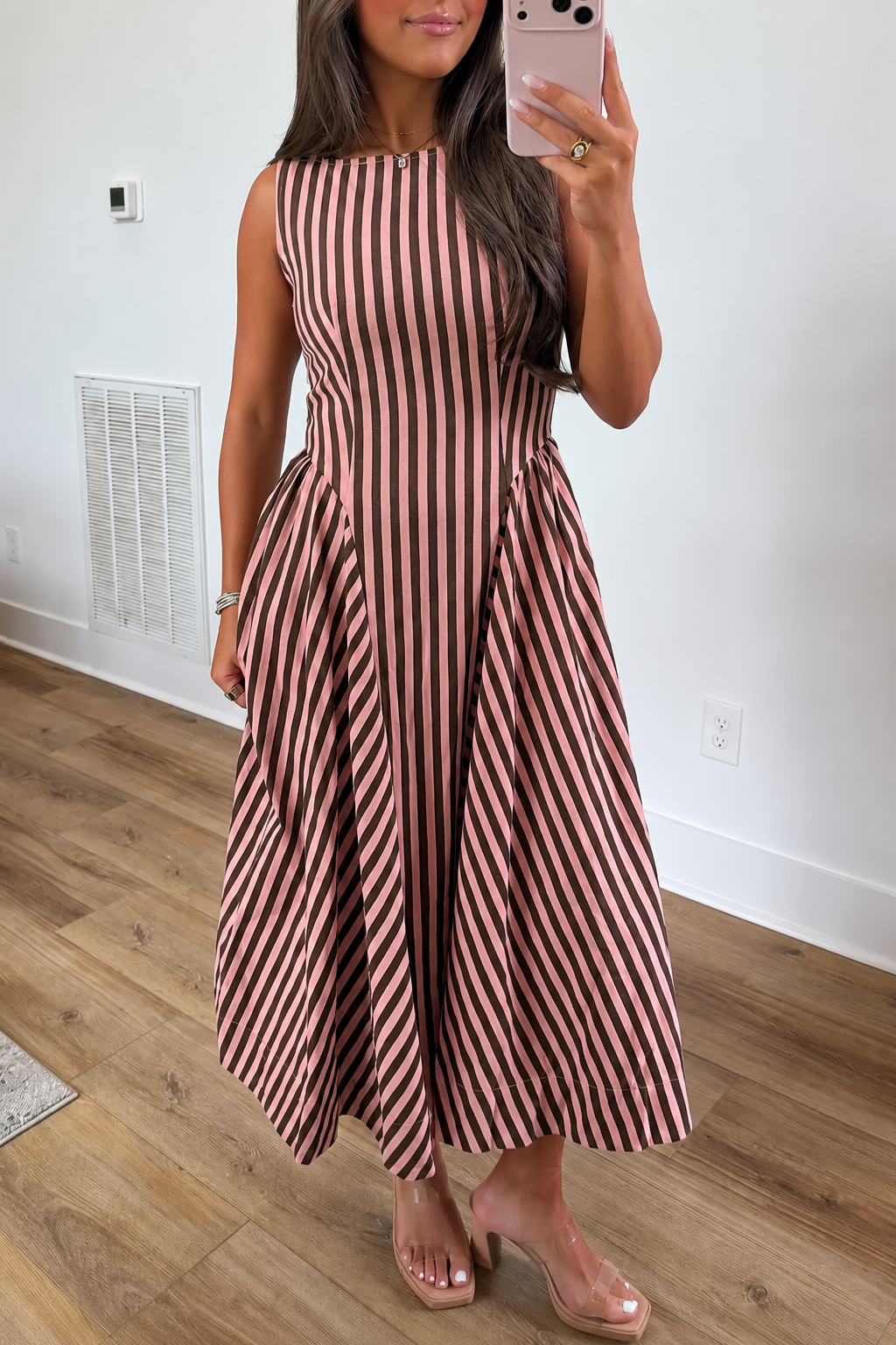 Cinnamon Stripe Midi