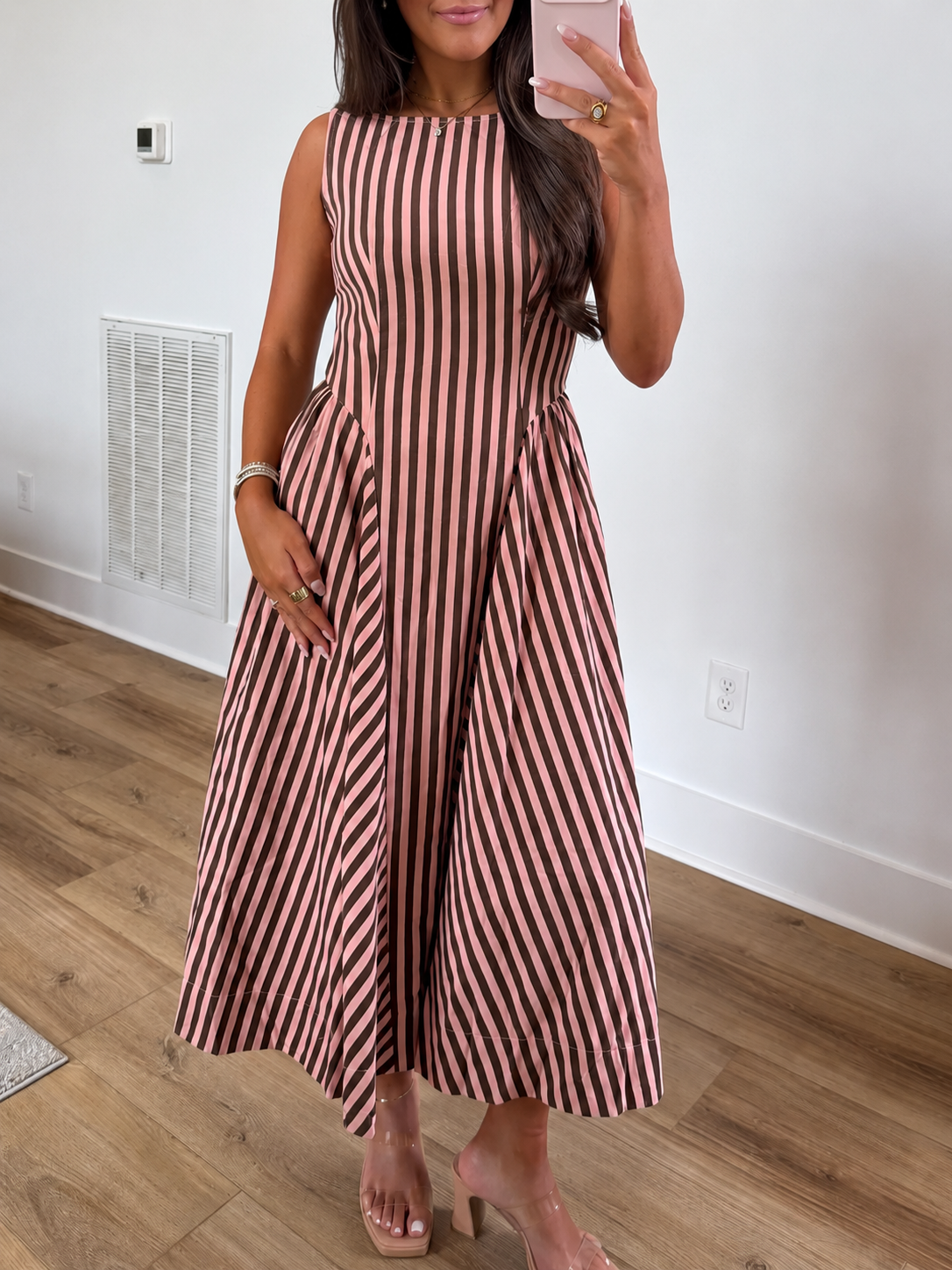 Cinnamon Stripe Midi
