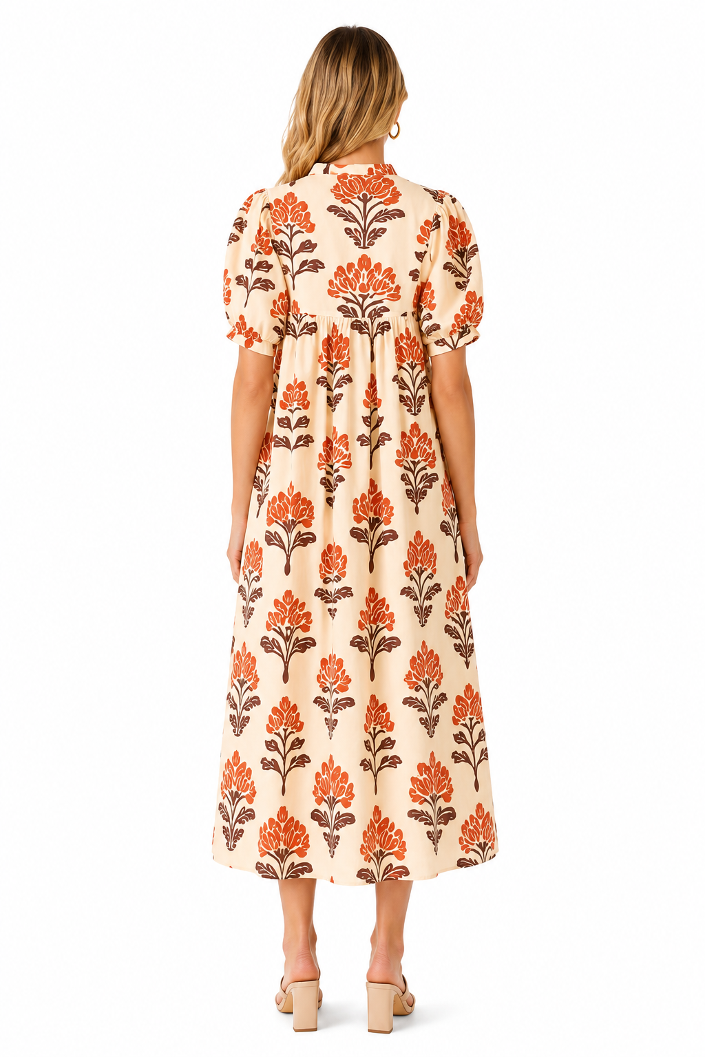 The Fall Time Floral Midi