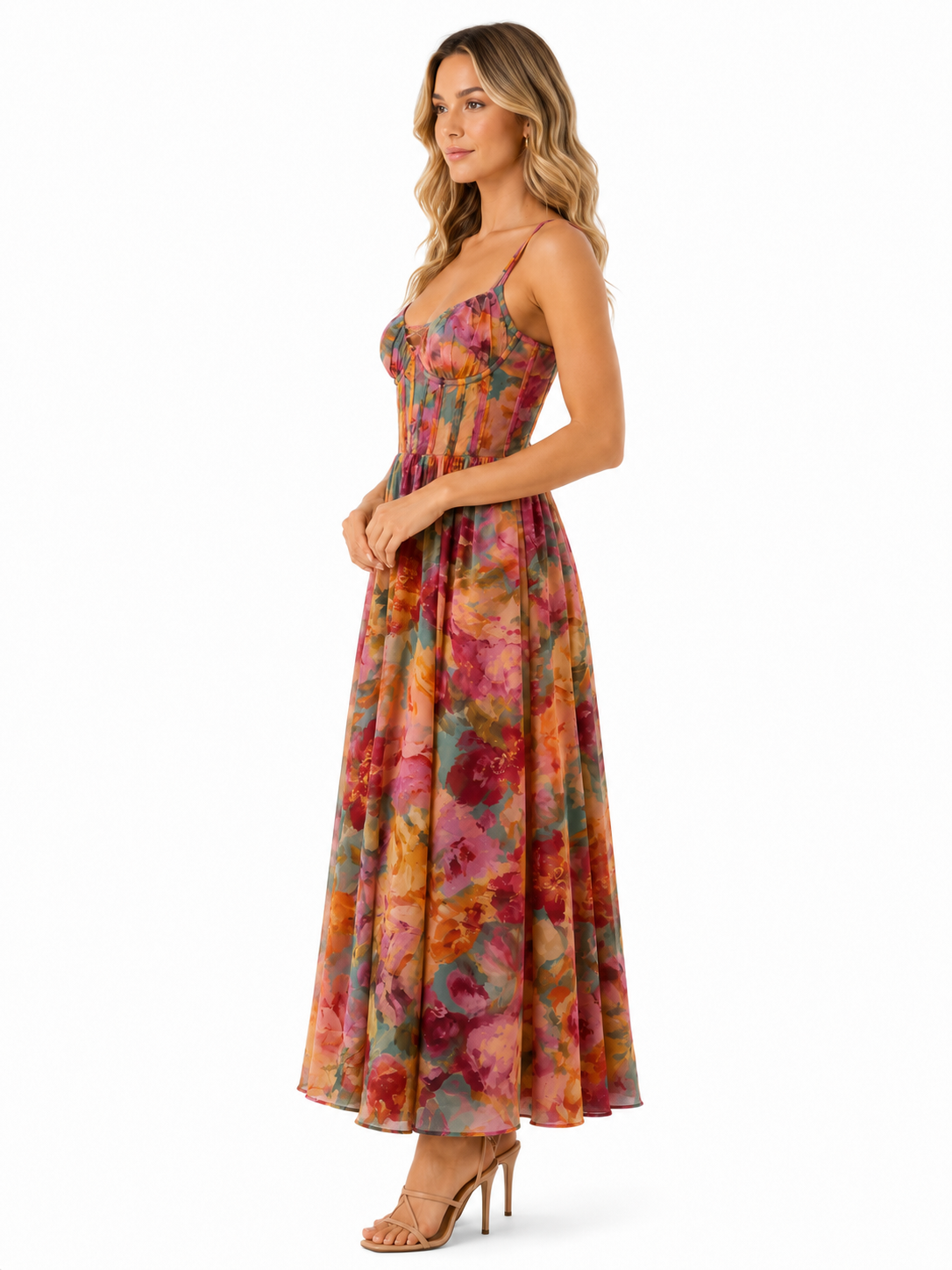 Parisian Floral Eliana Maxi Dress