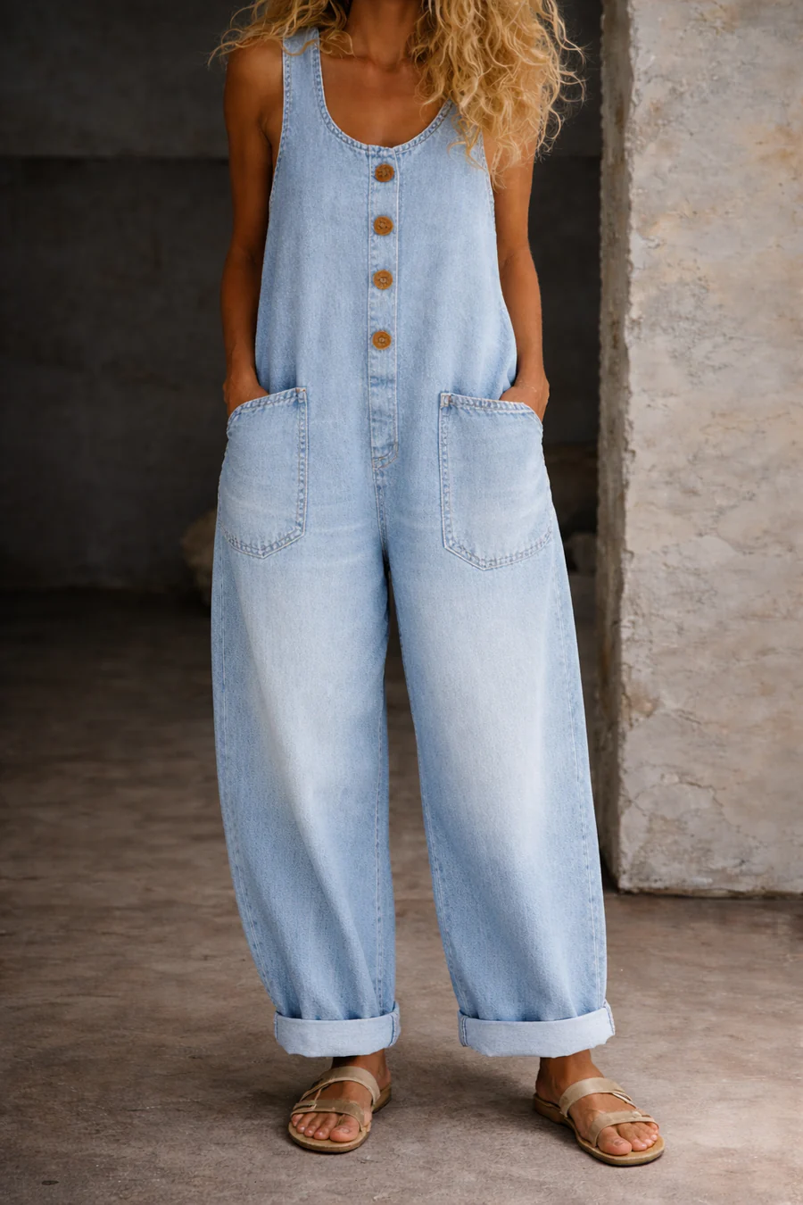 Willy | Vintage Washed Denim Overalls