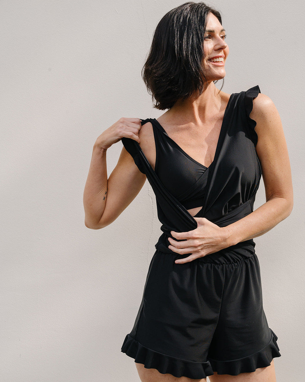 Ruffle One-Piece Swimsuit