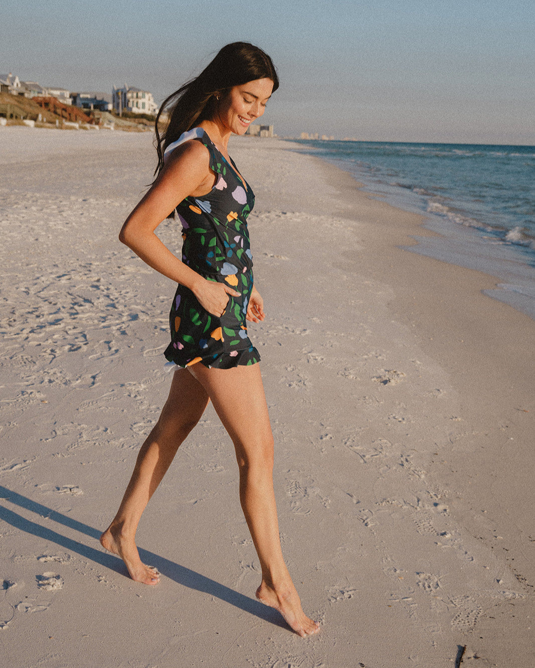 Ruffle One-Piece Swimsuit