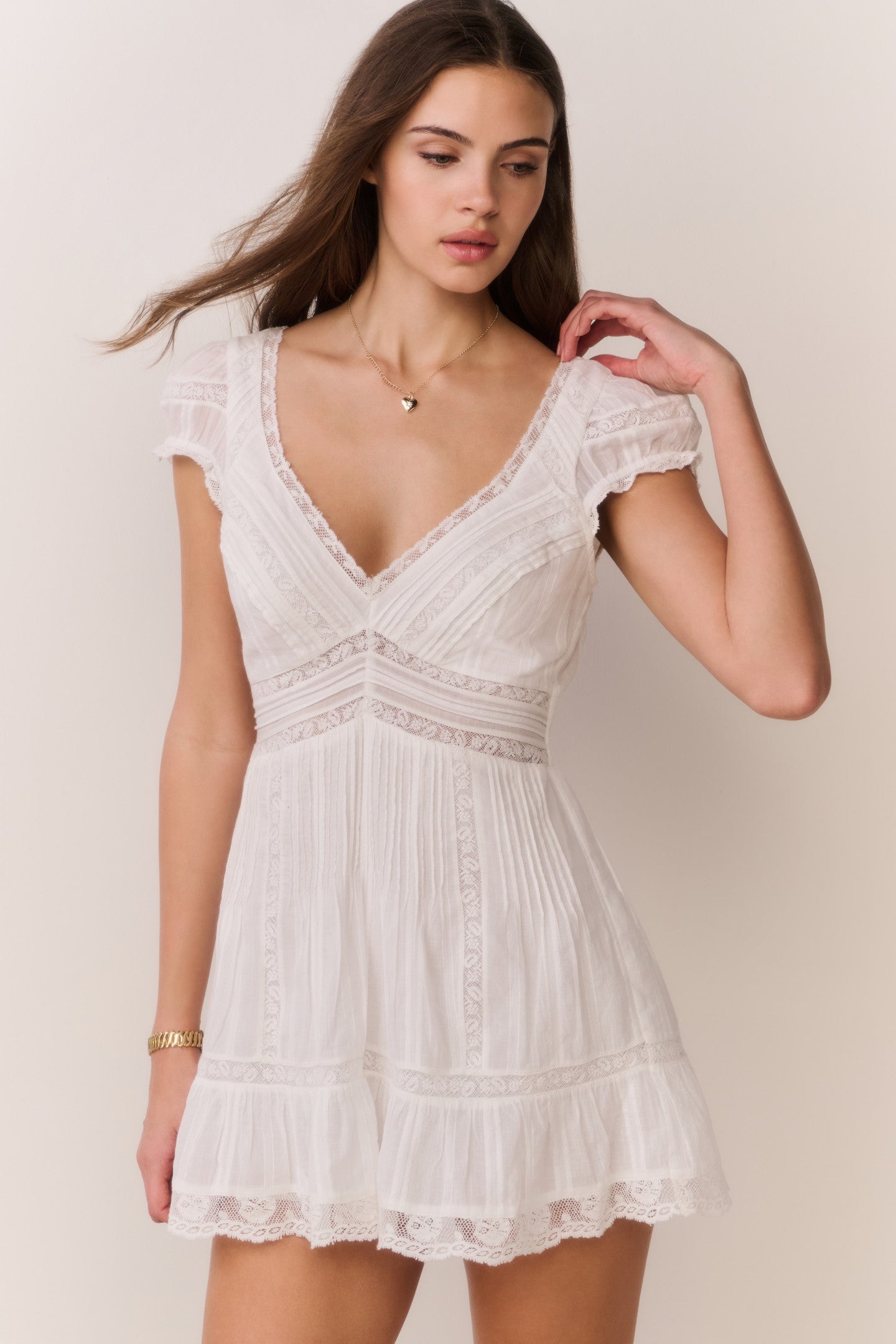 Cotton Victorian Mini Dress