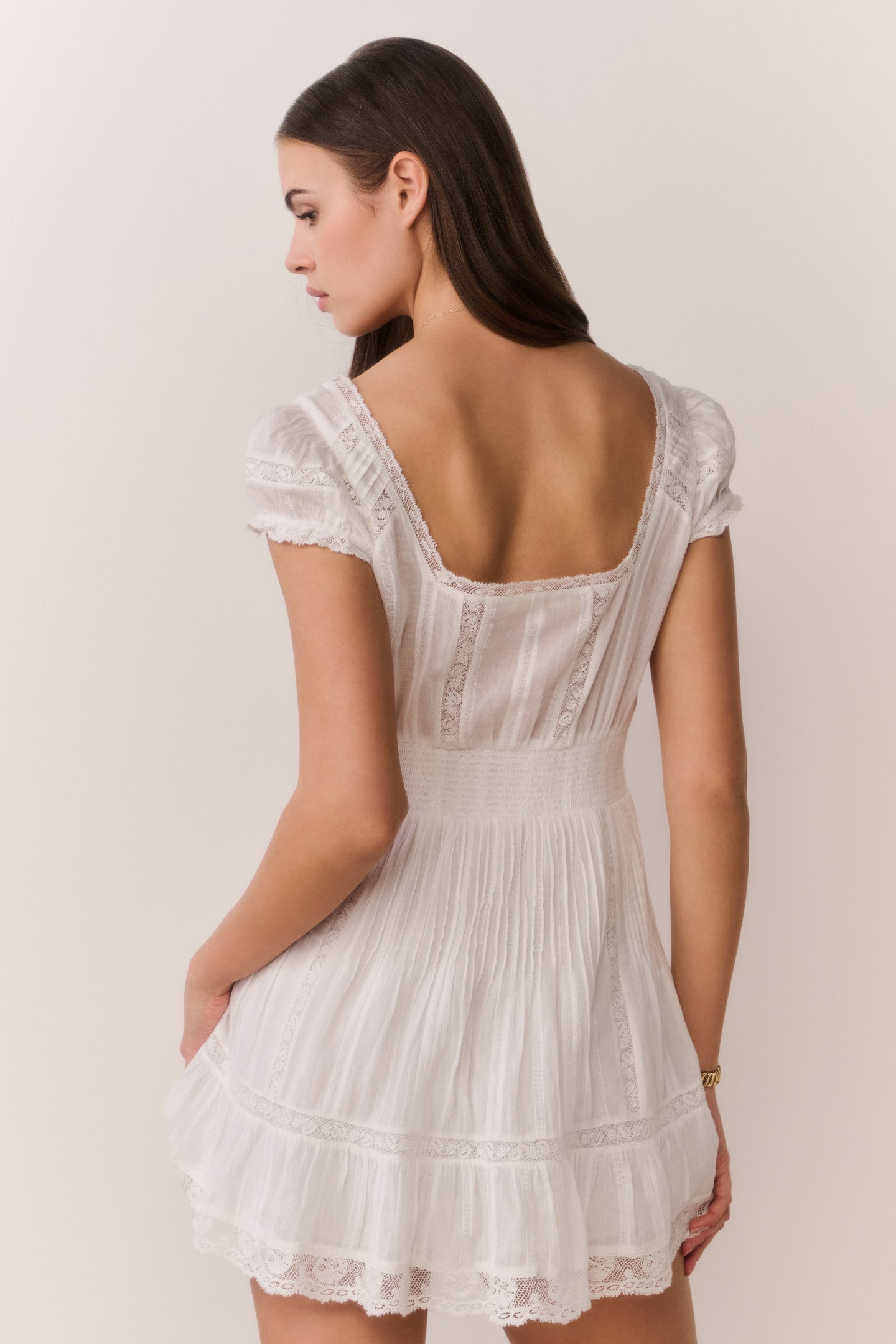 Cotton Victorian Mini Dress