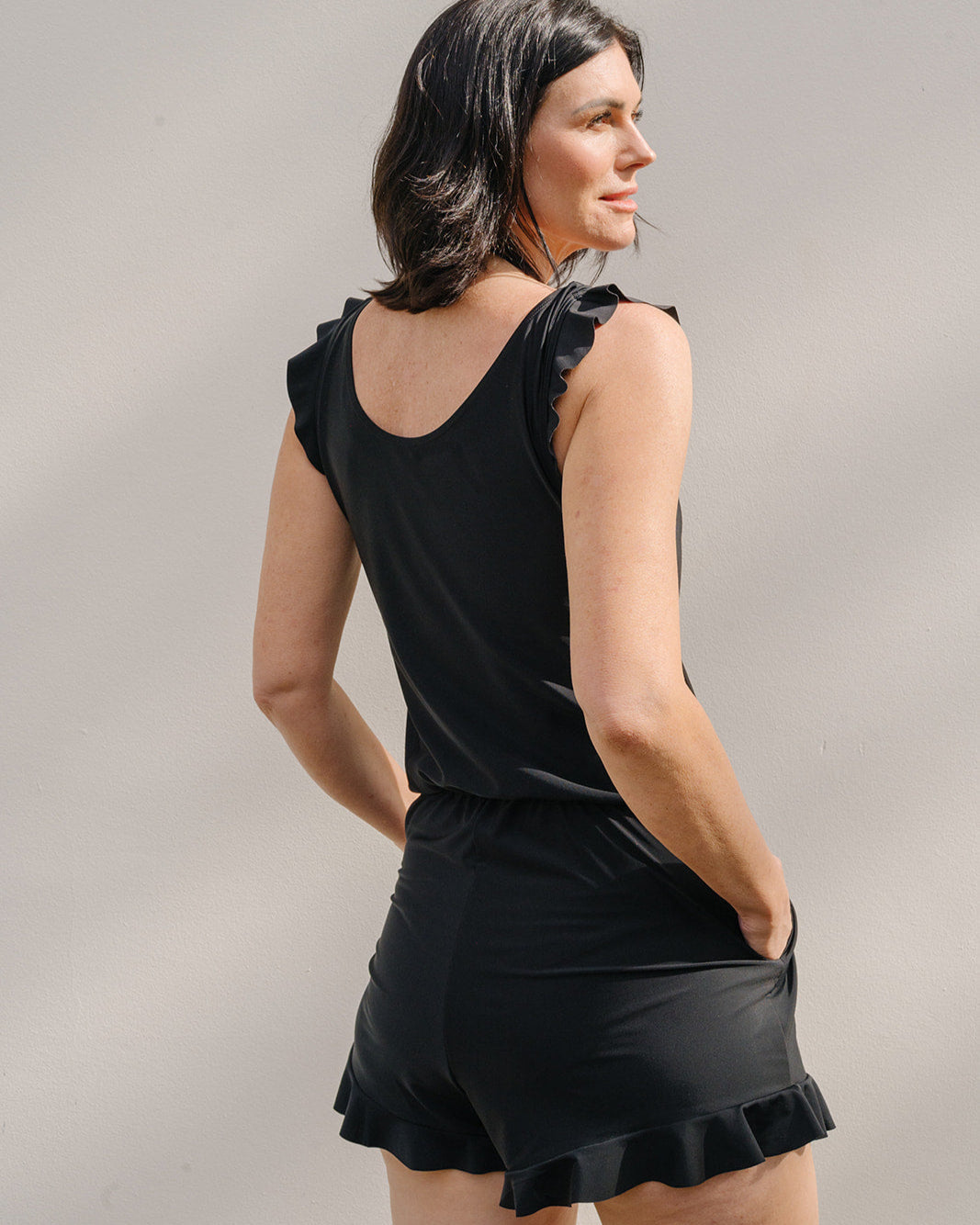 Ruffle One-Piece Swimsuit