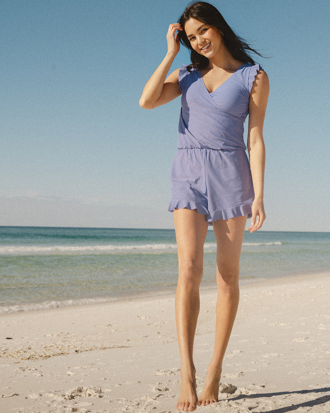 Ruffle One-Piece Swimsuit