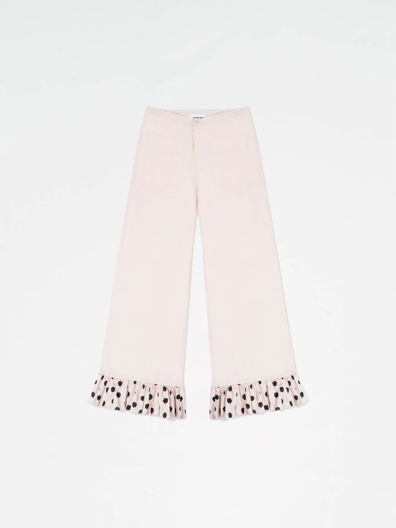 Noctis Beige Polka Dot Print Co-Ord Set