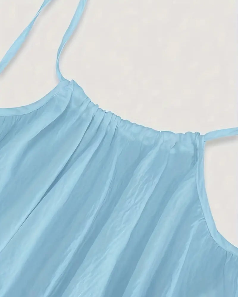 ☀️ Women's Solid Color Backless Cami Dress-lln