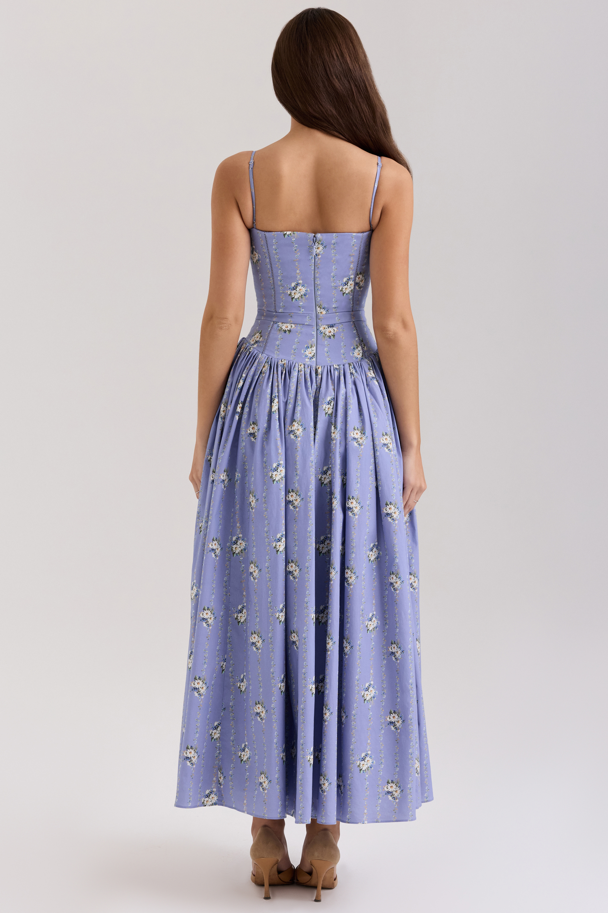 Print Cotton Midi Sundress