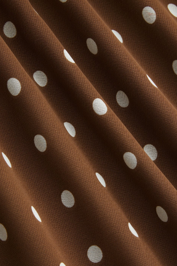 Wave-dot Ruffled Lace Stitching Mid-length Overskirt