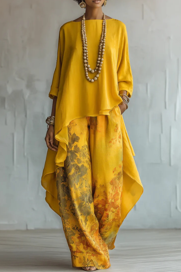 Women's Printed Elegant Chiffon Bottom