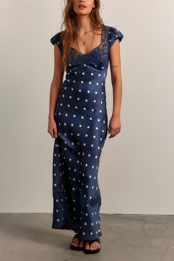 V-Neck A- Line Dress