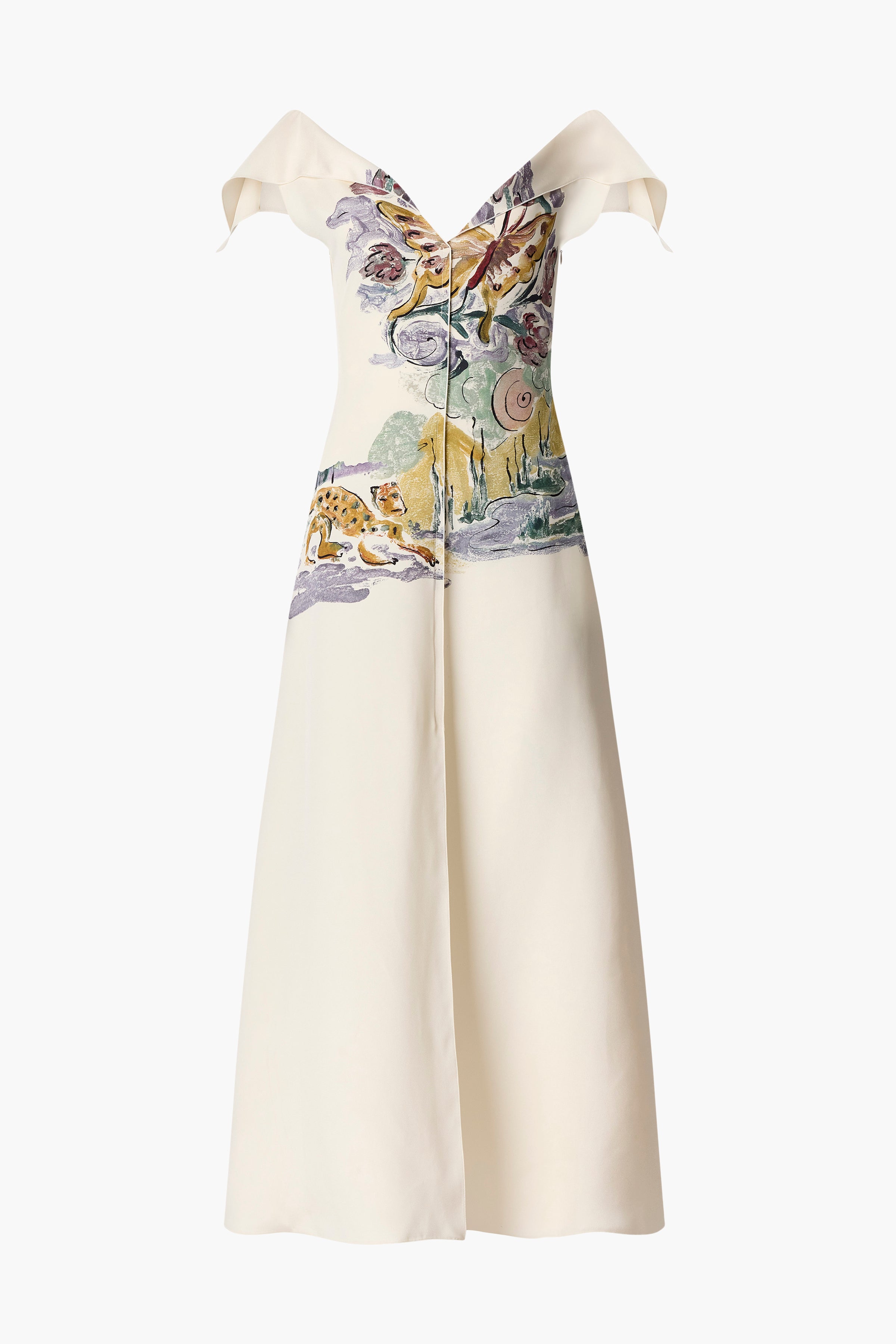 Jophee Printed Crepe Maxi Dress