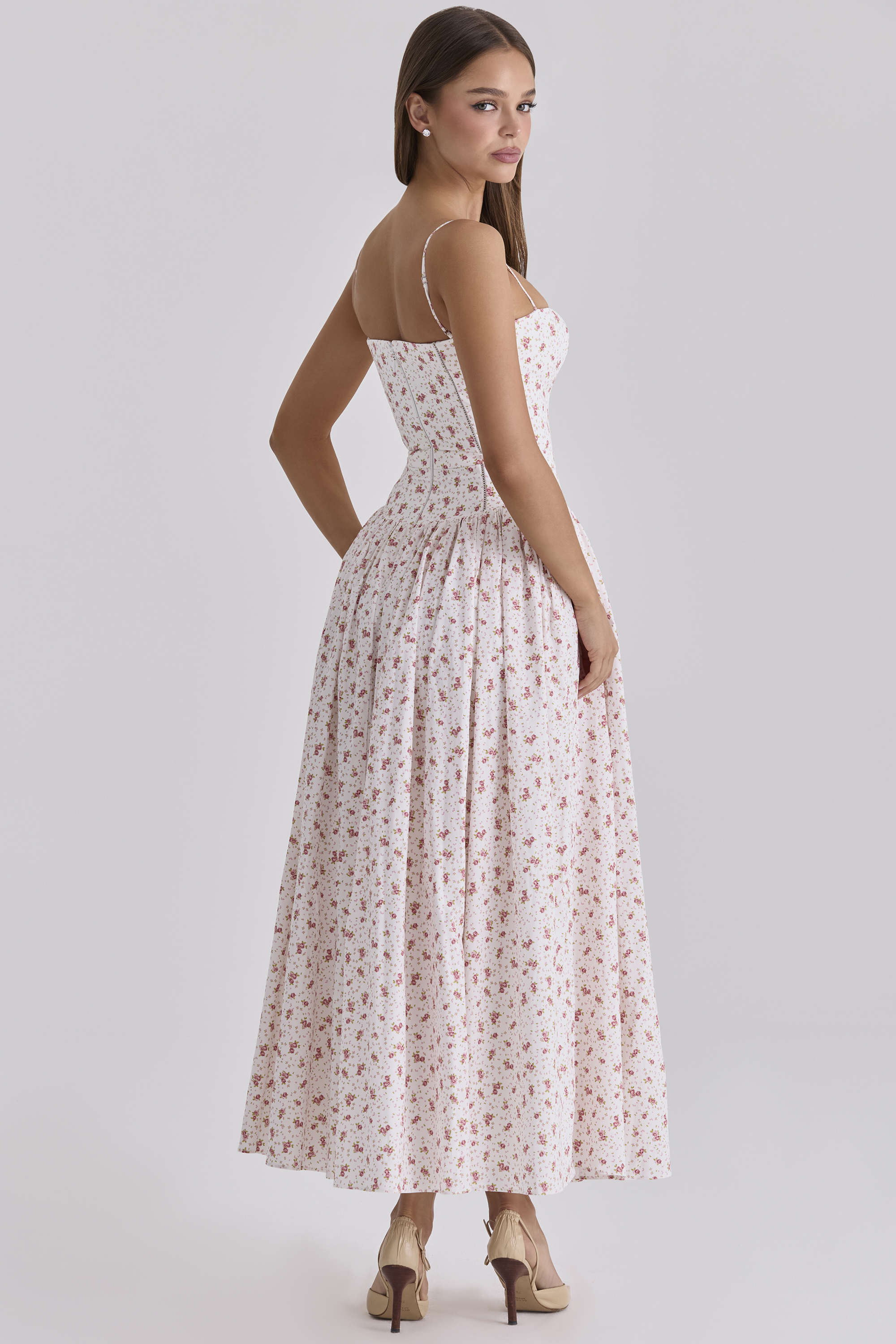 Print Cotton Midi Sundress