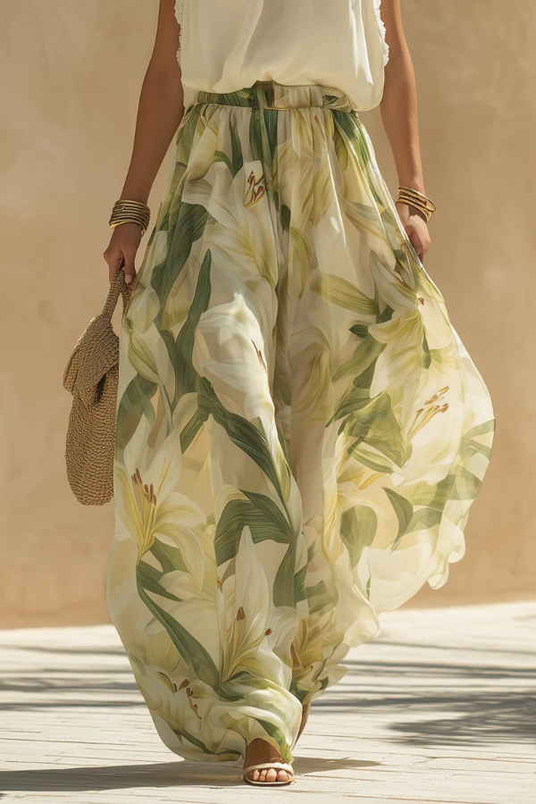 Elegant Floral Print Set