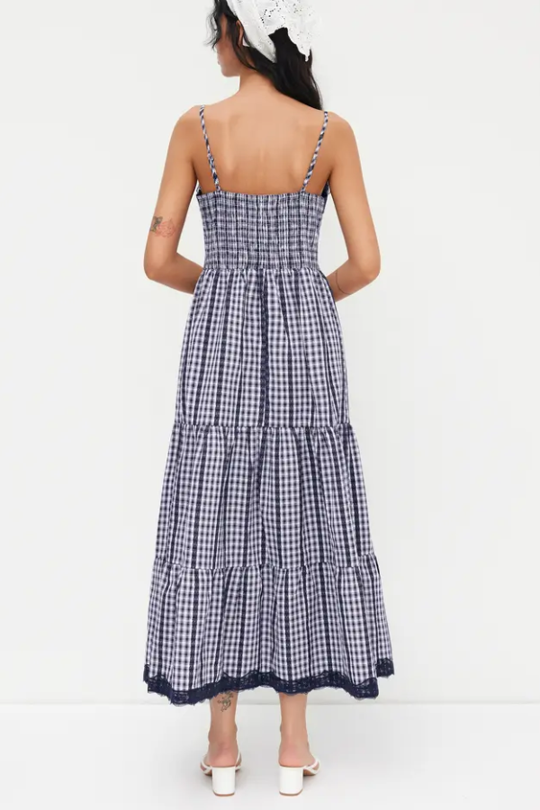 Check Suspender Dress