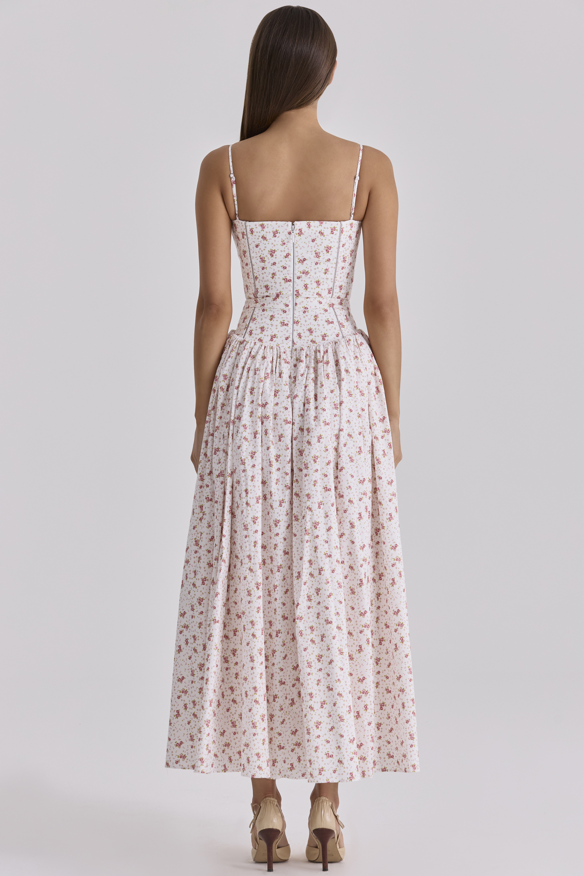 Print Cotton Midi Sundress