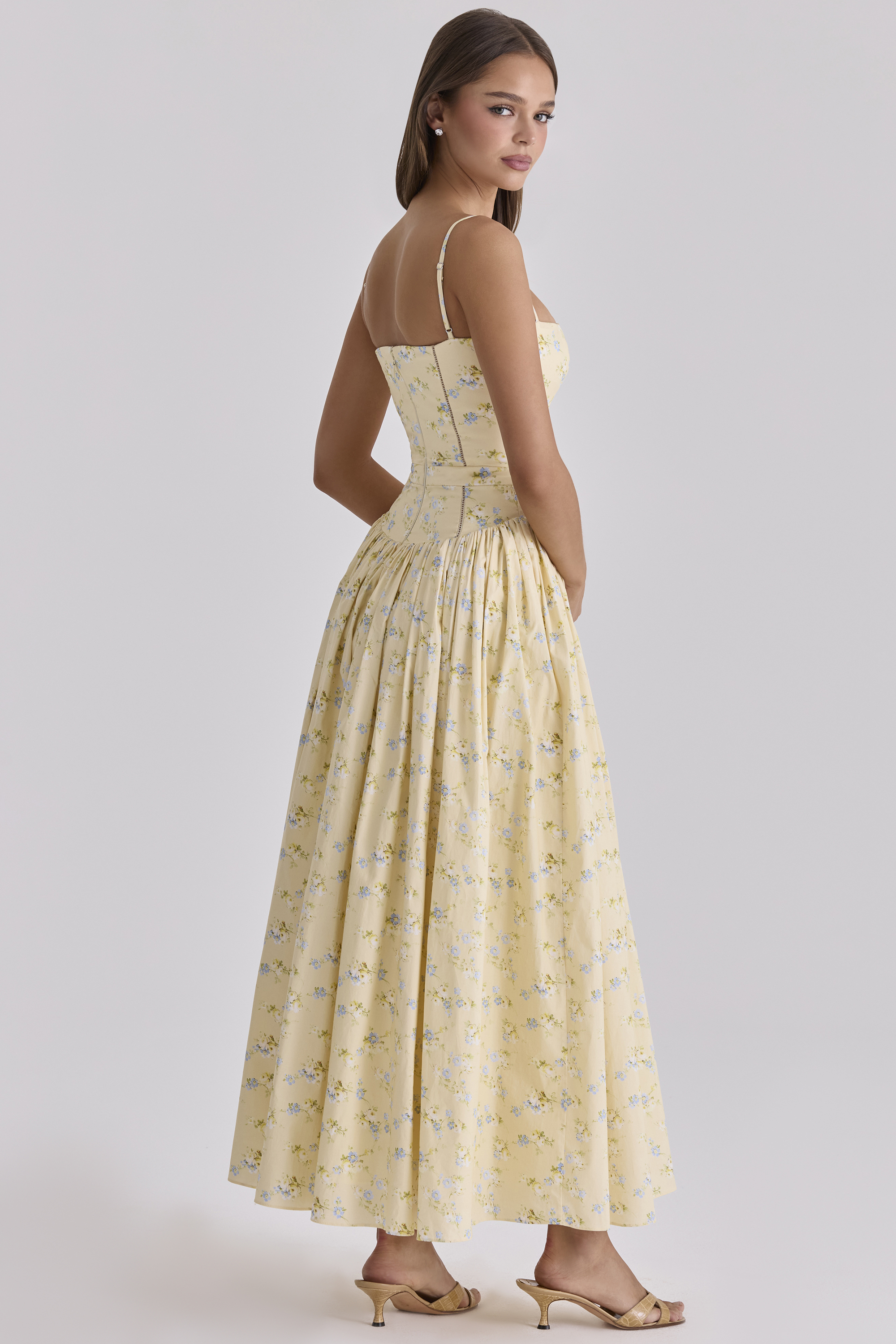 Print Cotton Midi Sundress