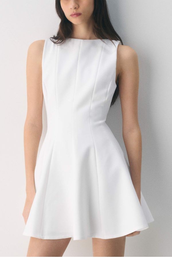 Boat-neckline Hourglass Dress