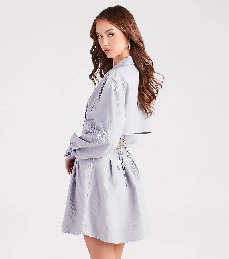 Perfectly Striped Shirt Dress