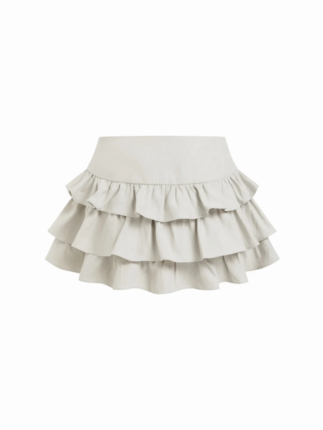 Low-Rise Ruffle Mini Culottes